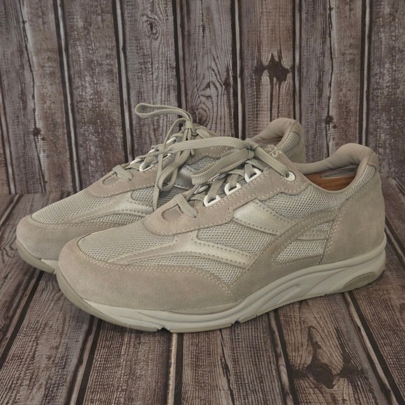 SAS Other - Sz 11 W3 Mens SAS Journey Bone Gray Mesh Suede Walking Shoes Sneakers VGUC!